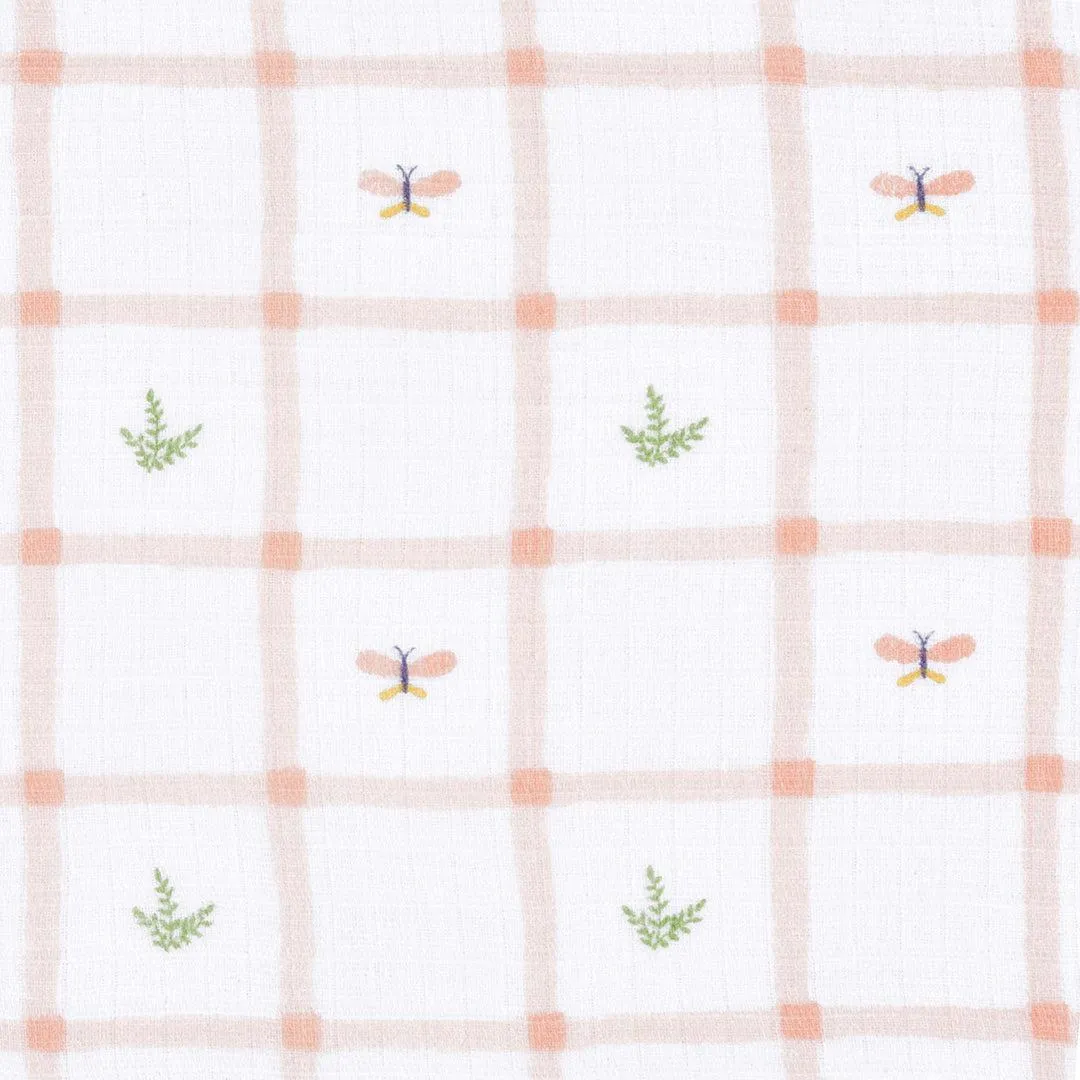 aden   anais Essentials Cotton Muslin Swaddle Blanket - 2 Pack - Country Floral
