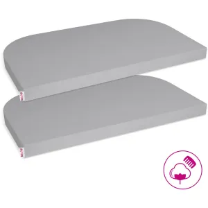 babybay® Grey Jersey Cover Deluxe Sheet 2-Pack Boxspring Xxl