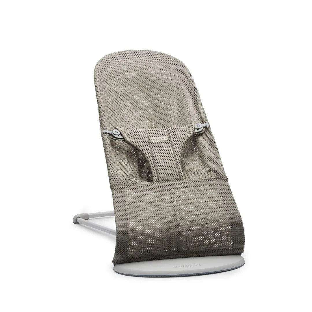 BabyBjrn Baby Bouncer Bliss   Toy - Googly Eyes Pastel - Grey Beige - Mesh