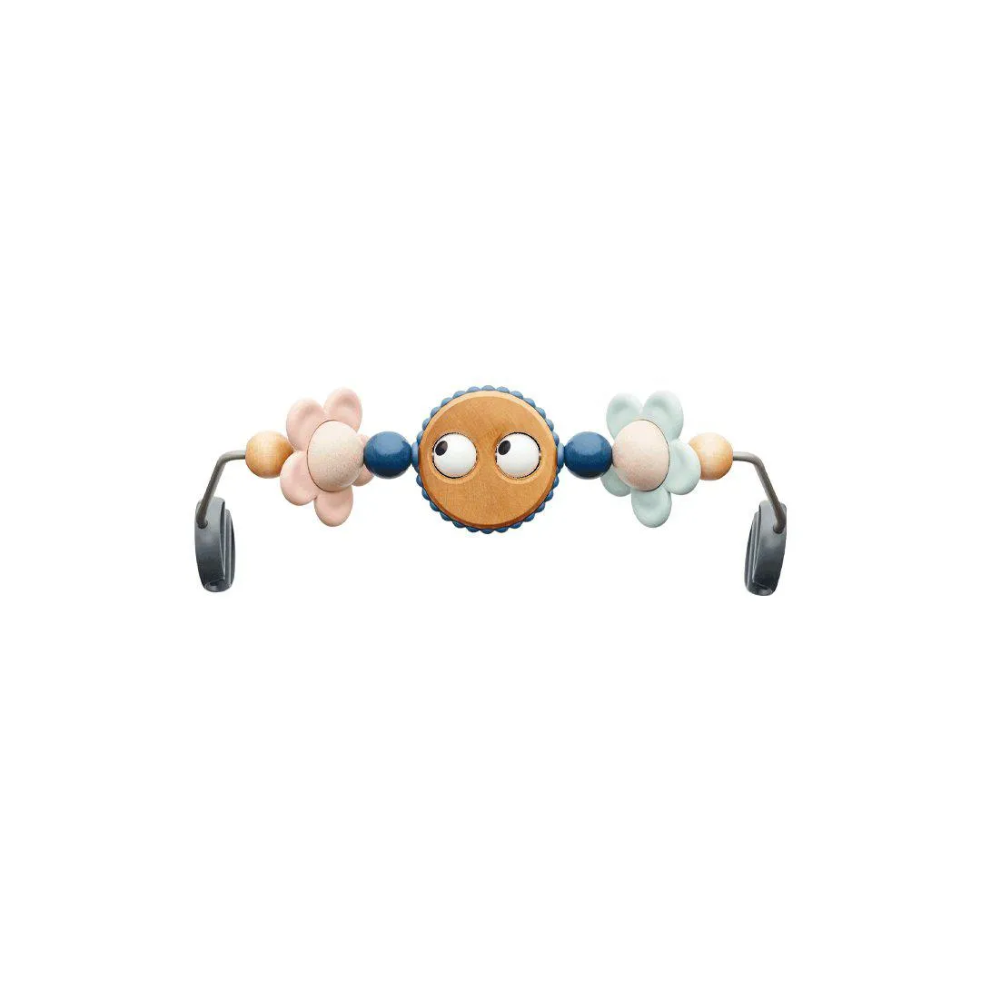 BabyBjrn Baby Bouncer Bliss   Toy - Googly Eyes Pastel - Grey Beige - Mesh