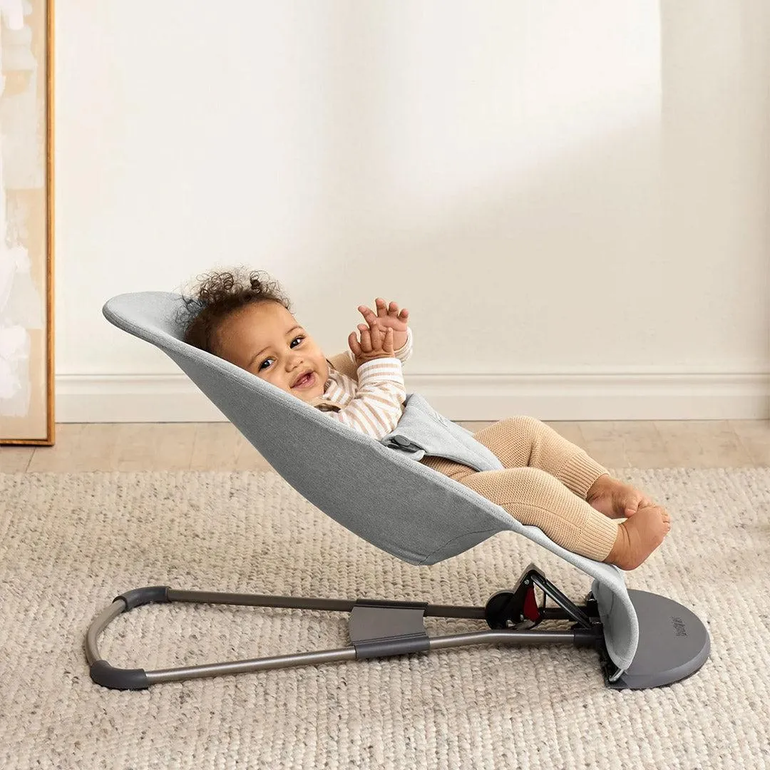 BabyBjrn Bouncer Bliss Woven Mlange - Light Grey