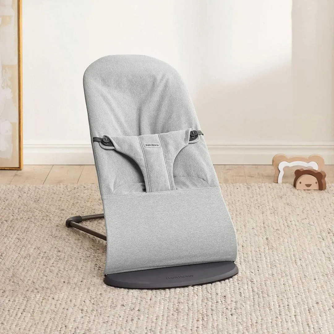 BabyBjrn Bouncer Bliss Woven Mlange - Light Grey
