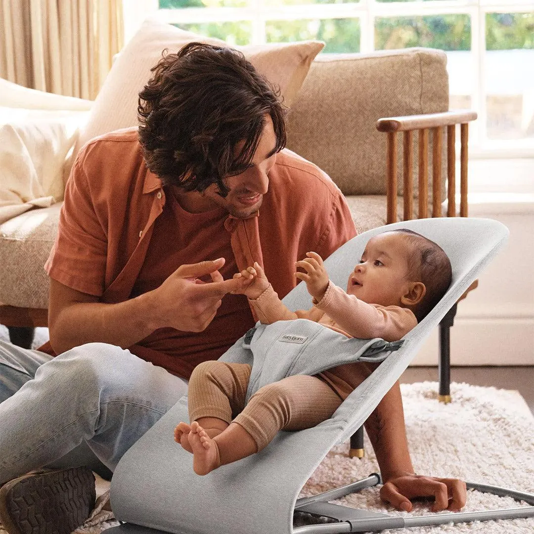 BabyBjrn Bouncer Bliss Woven Mlange - Light Grey