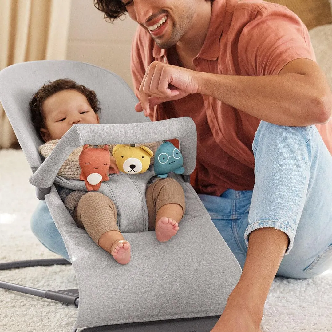 BabyBjrn Bouncer Bliss Woven Mlange - Light Grey