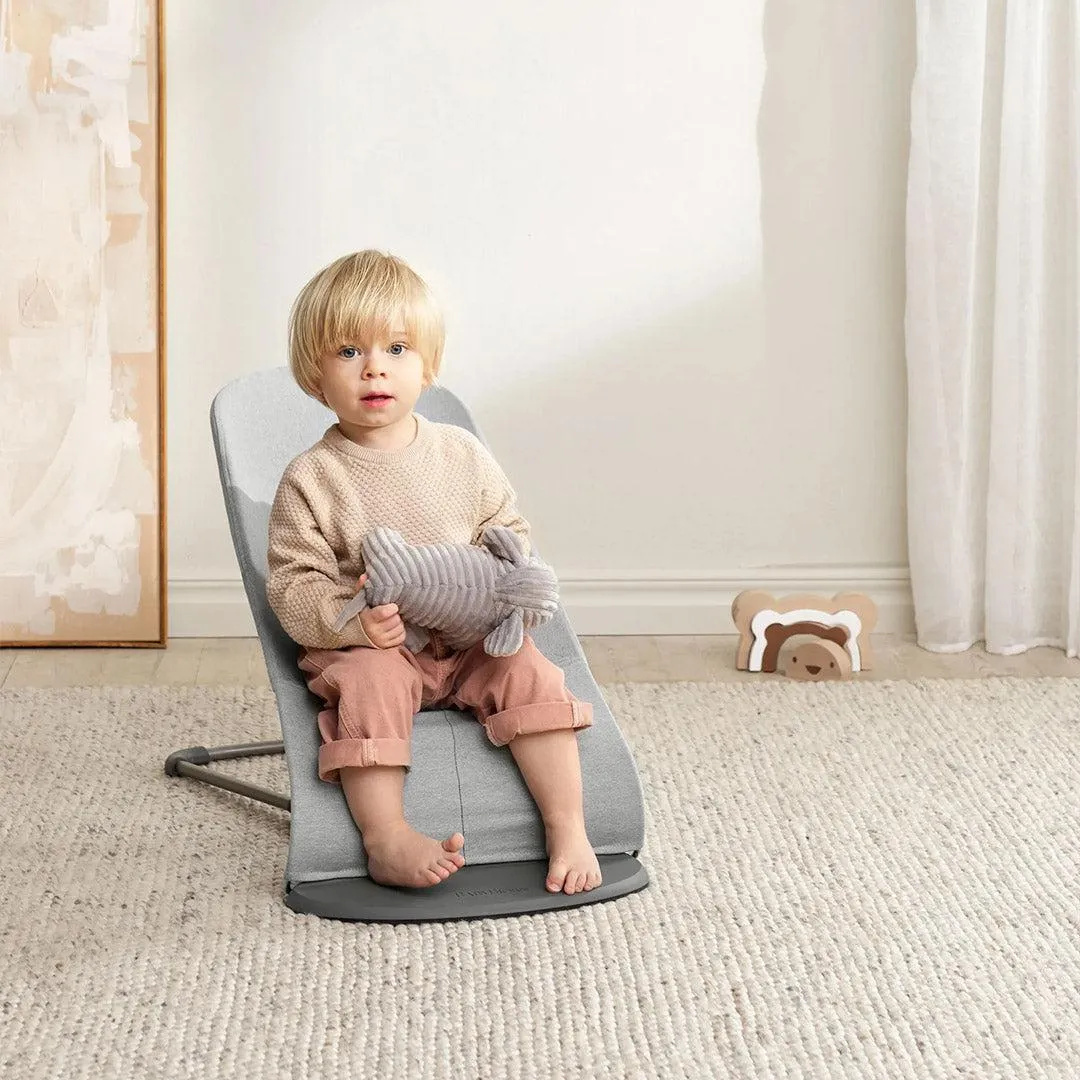 BabyBjrn Bouncer Bliss Woven Mlange - Light Grey