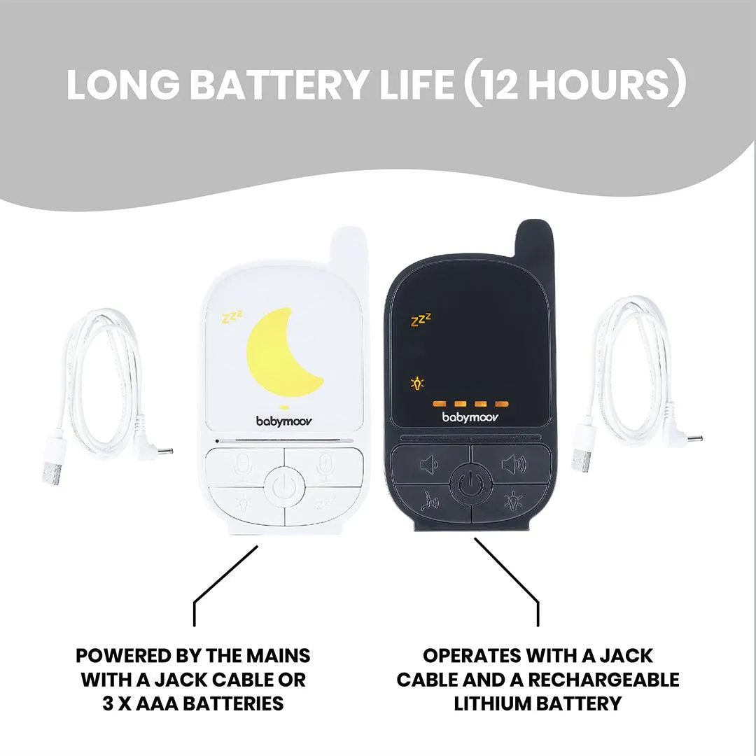 babymoov Handy Care Baby Monitor - Black   White