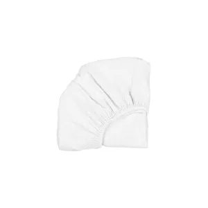 Charlie Crane KUMI Crib Fitted Sheet - White