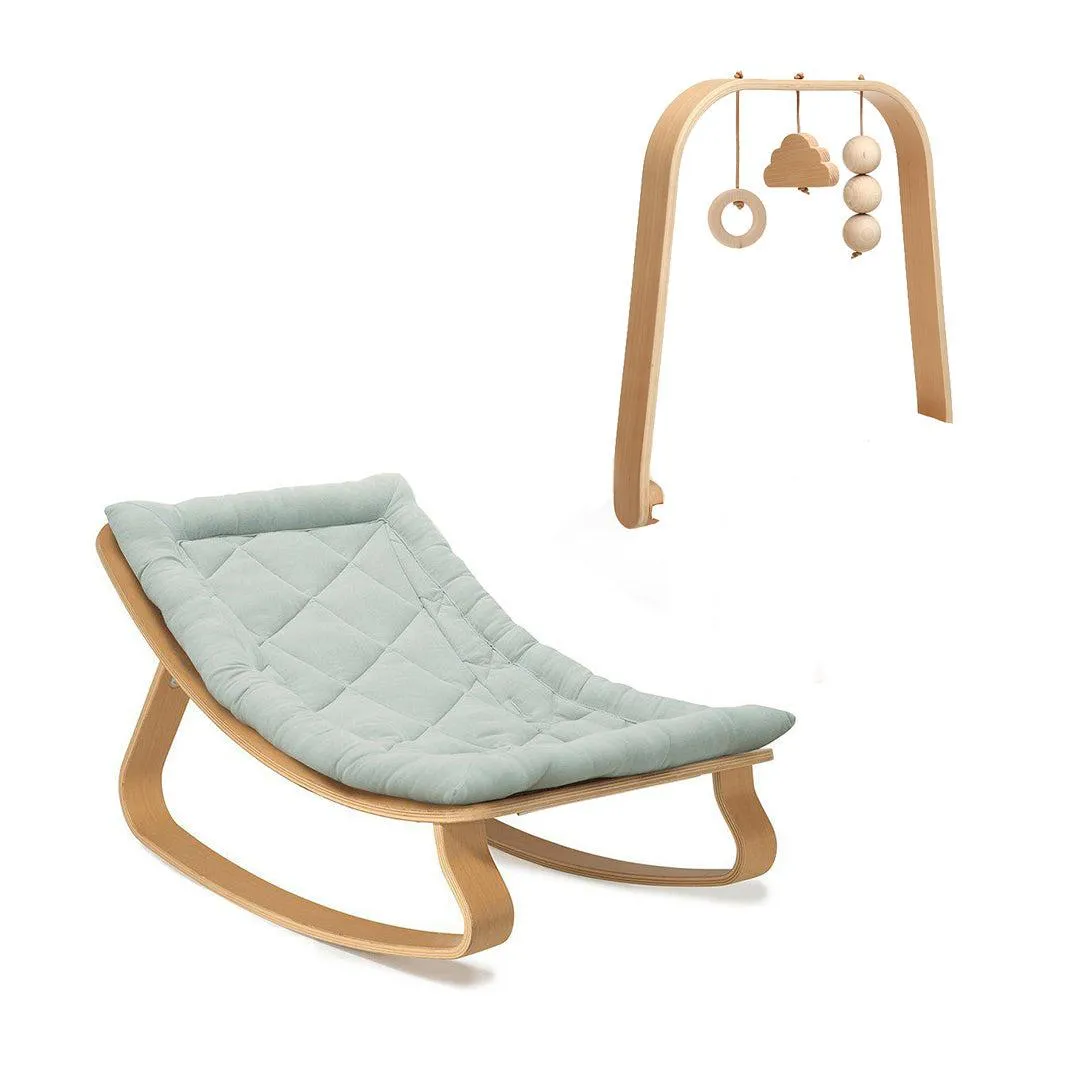 Charlie Crane LEVO Baby Rocker - Beech