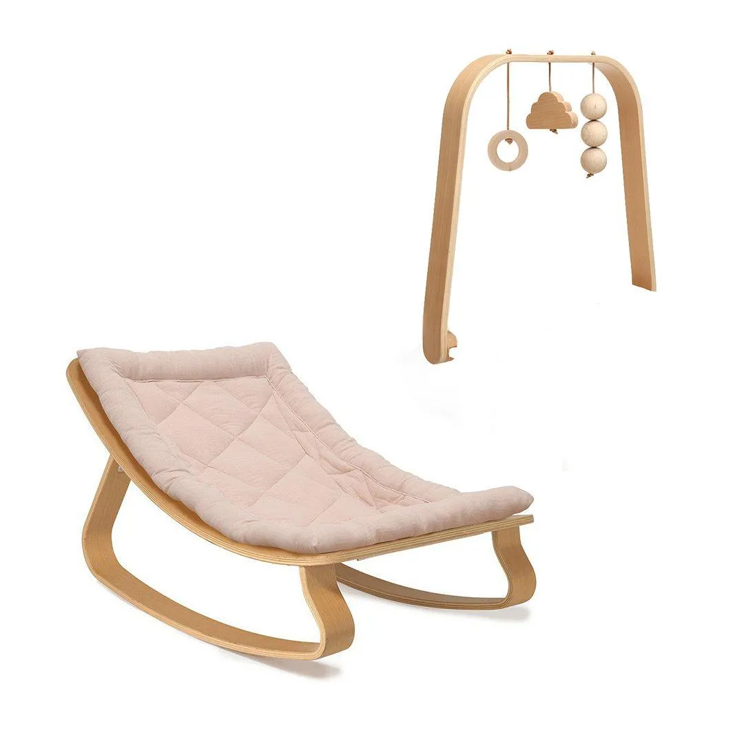 Charlie Crane LEVO Baby Rocker - Beech