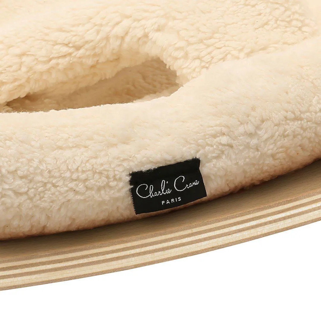 Charlie Crane LEVO Baby Rocker Cushion - Fur Milk