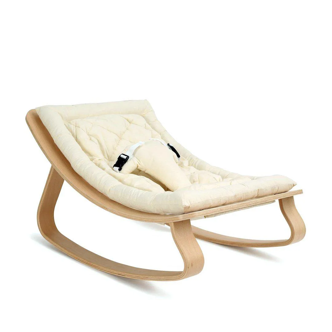 Charlie Crane LEVO Baby Rocker Cushion - Organic Cream