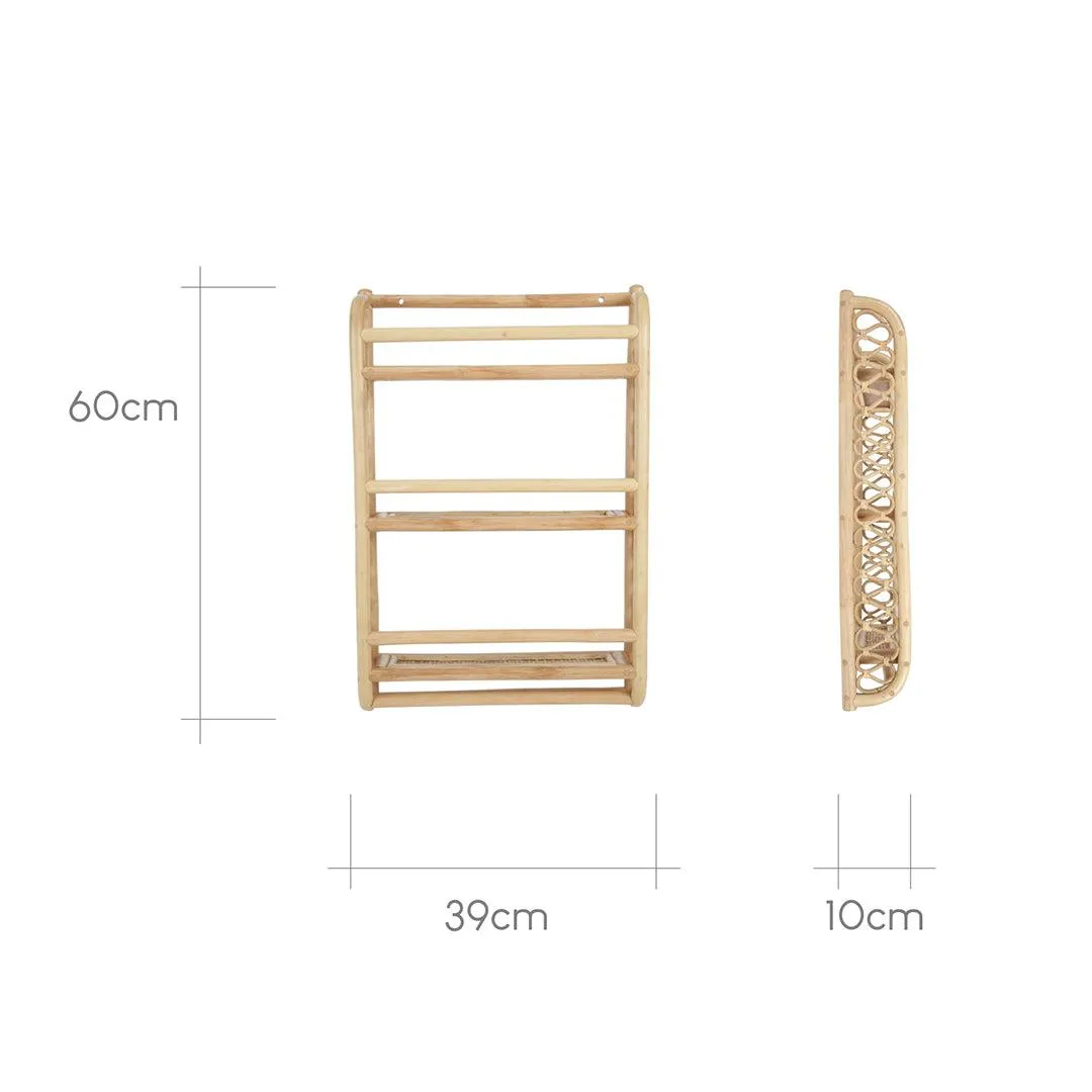 CuddleCo Aria Bookshelf - Rattan