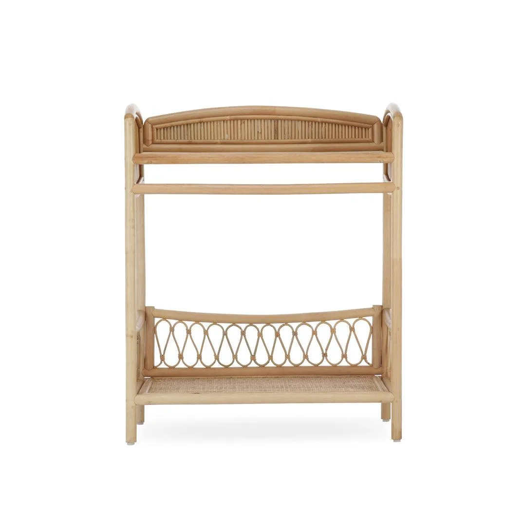 CuddleCo Aria Changer   Hanging Rail - Rattan