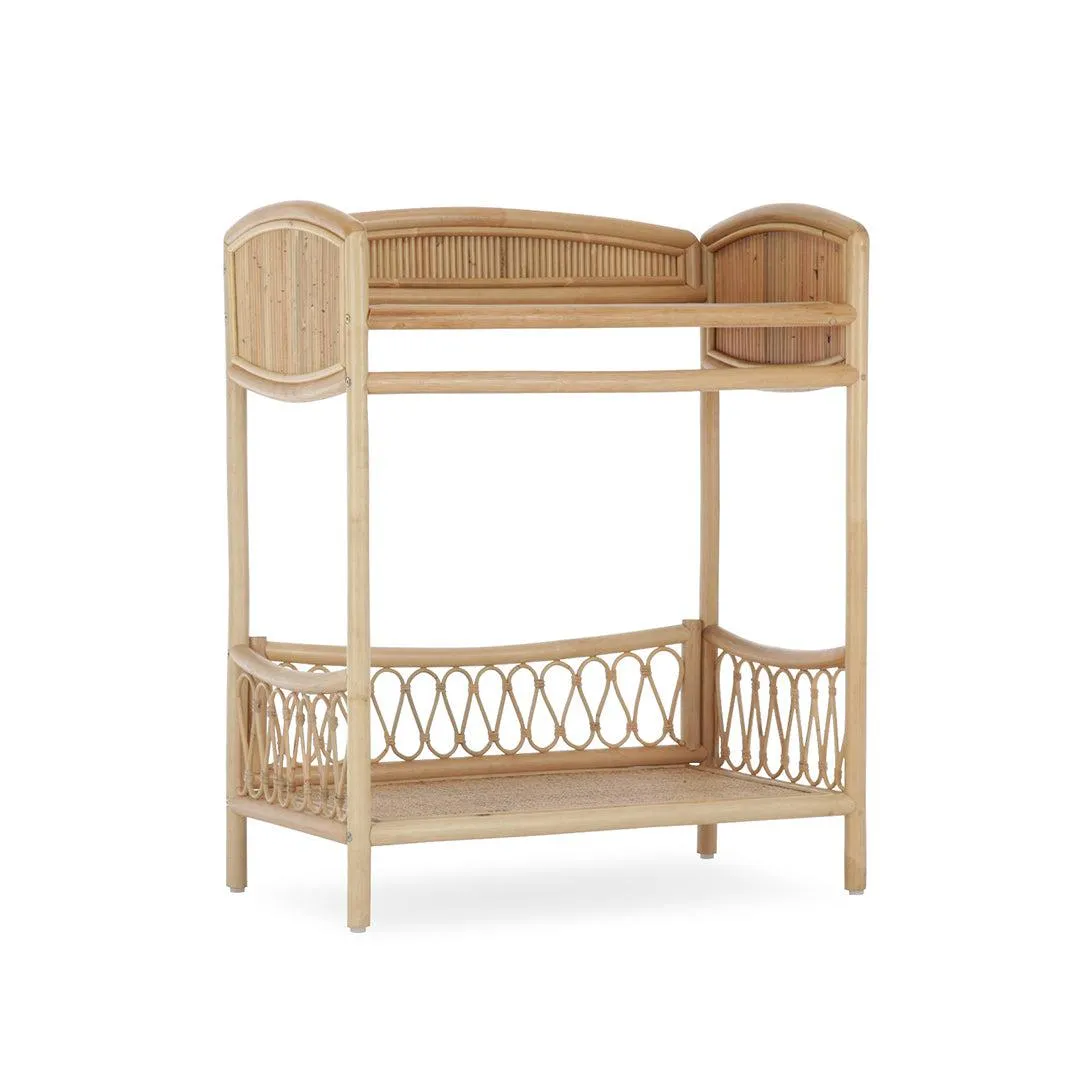 CuddleCo Aria Changer   Hanging Rail - Rattan