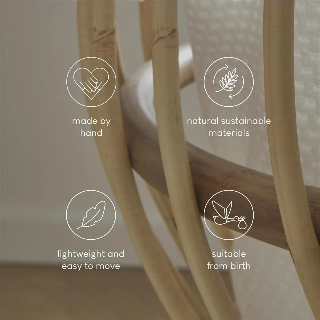 CuddleCo Aria Crib - Rattan
