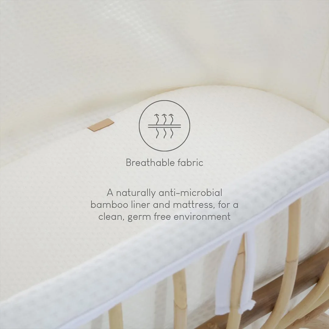 CuddleCo Aria Crib - Rattan