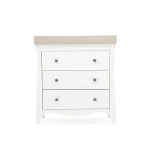 CuddleCo Clara 3-Drawer Dresser   Changer - White/Ash
