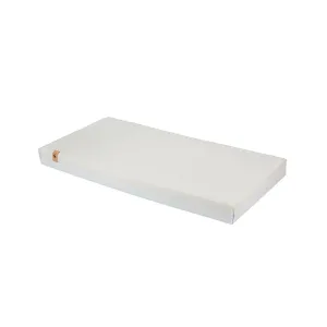 CuddleCo Signature Hypo Allergenic Bamboo Pocket Sprung Cot Bed Mattress - White