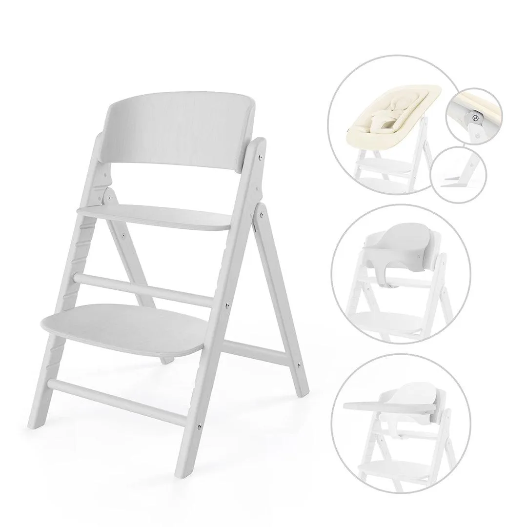 CYBEX Click & Fold 4 In 1 Highchair - White