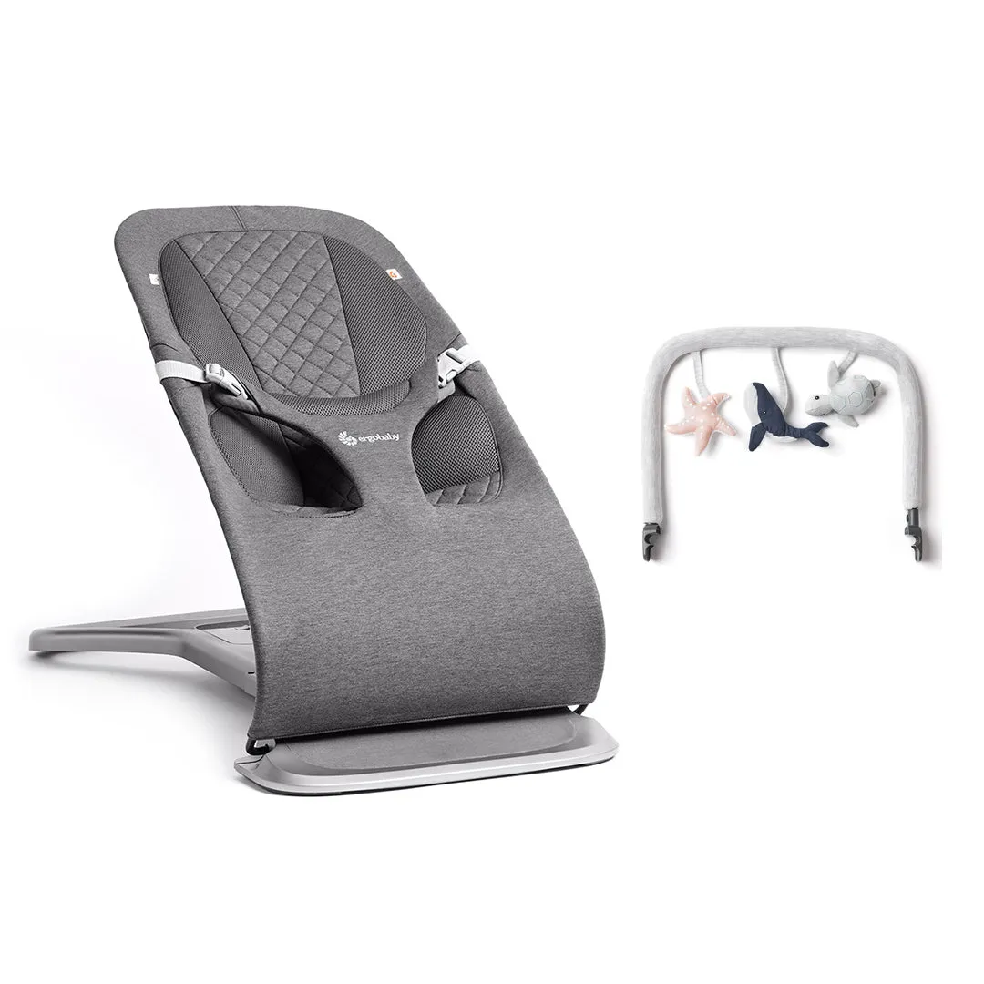 Ergobaby Evolve Baby Bouncer - Charcoal Grey