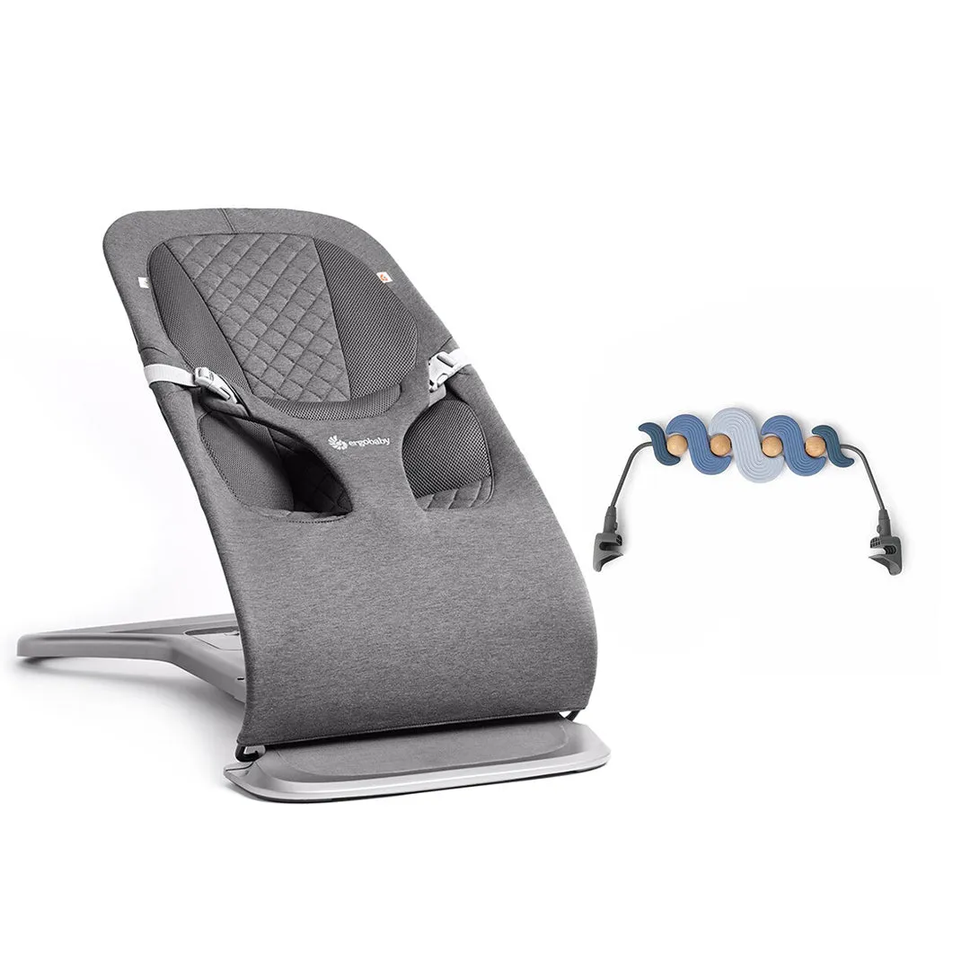 Ergobaby Evolve Baby Bouncer - Charcoal Grey