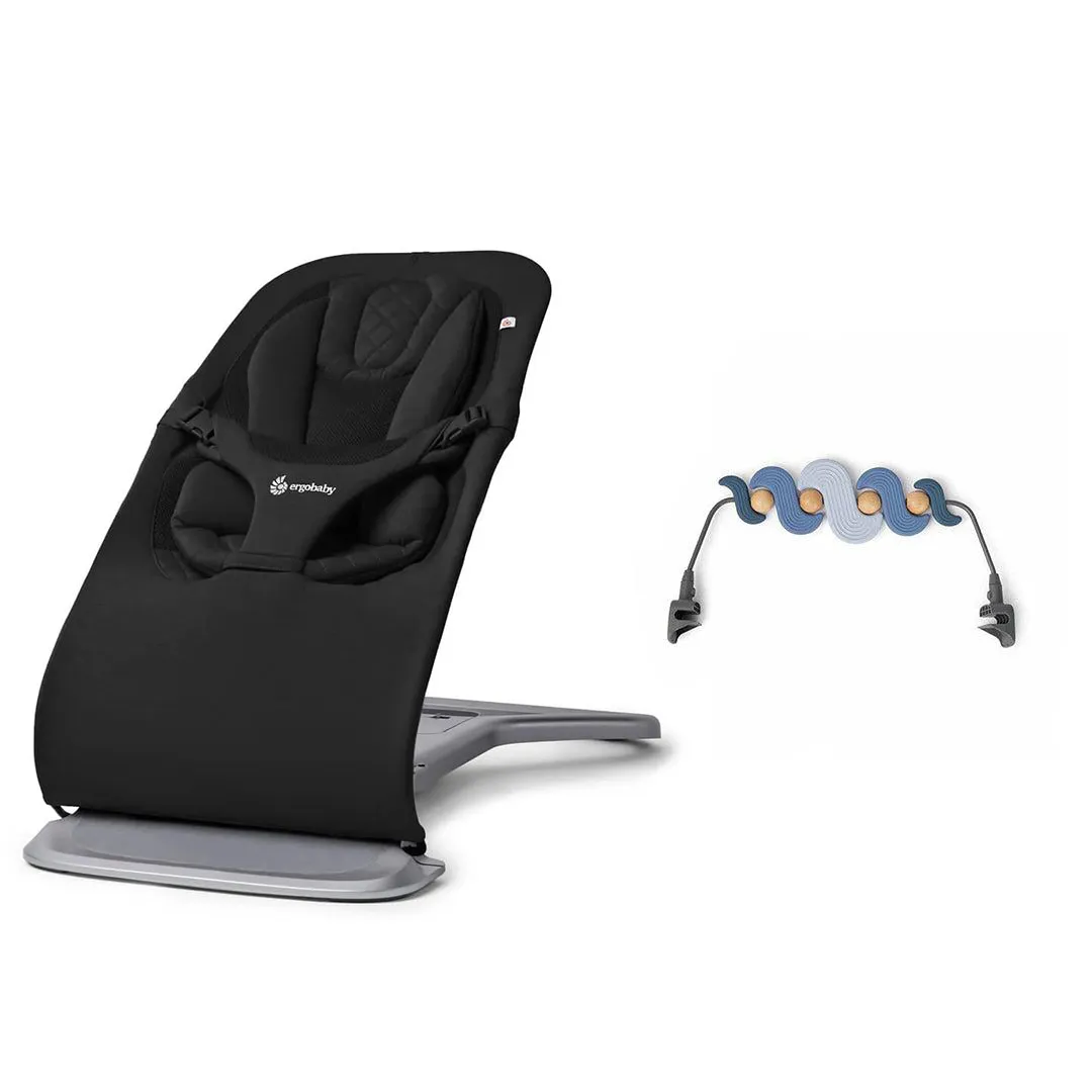Ergobaby Evolve Baby Bouncer - Onyx Black