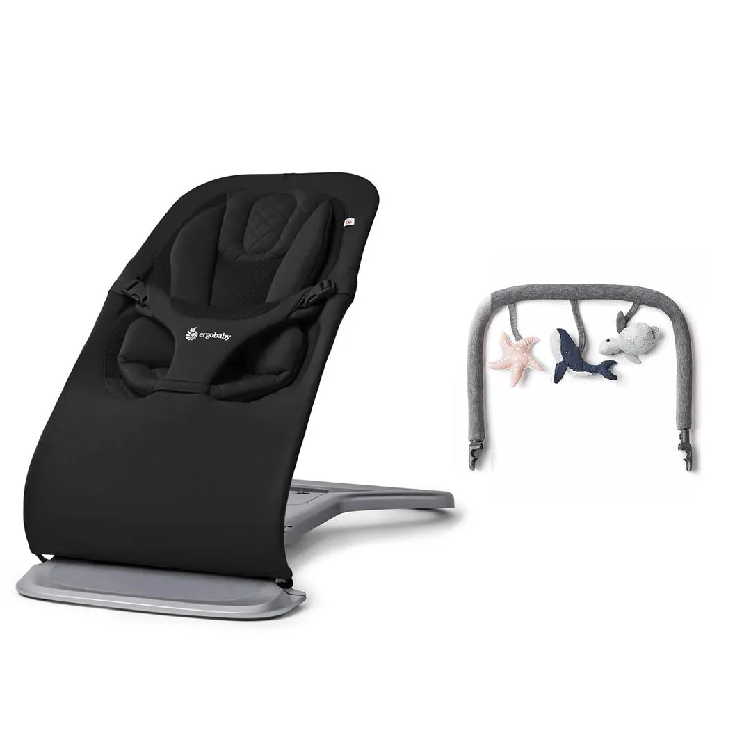 Ergobaby Evolve Baby Bouncer - Onyx Black