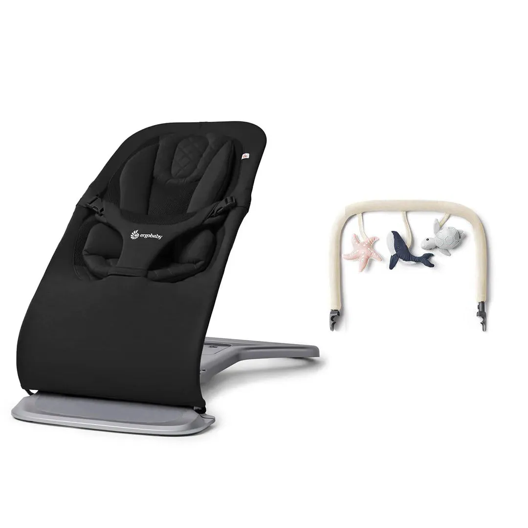 Ergobaby Evolve Baby Bouncer - Onyx Black