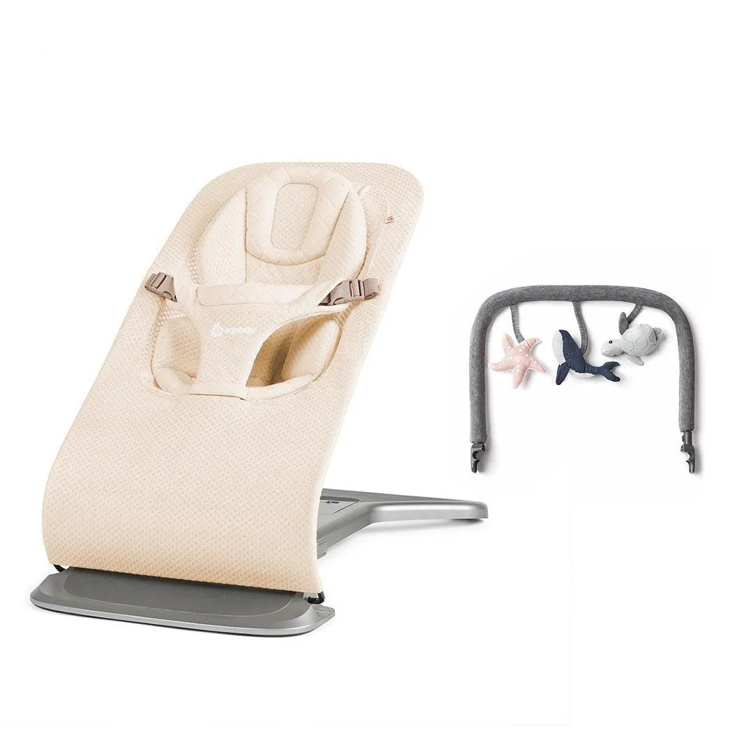 Ergobaby Evolve Mesh Baby Bouncer - Cream