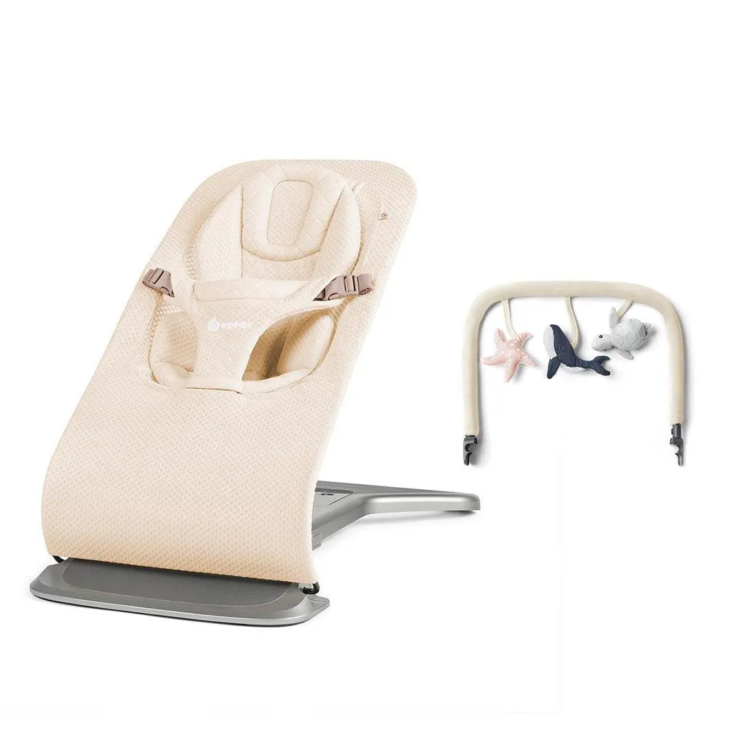 Ergobaby Evolve Mesh Baby Bouncer - Cream