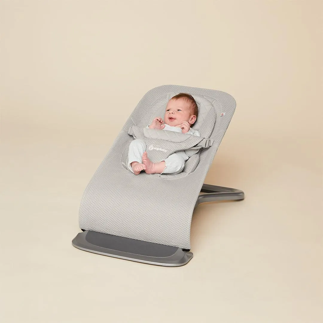 Ergobaby Evolve Mesh Baby Bouncer - Light Grey