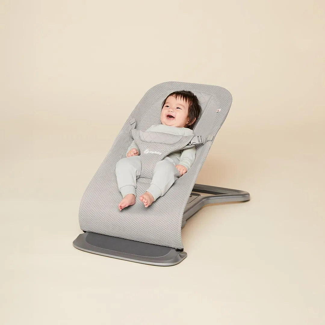 Ergobaby Evolve Mesh Baby Bouncer - Light Grey