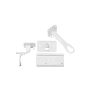 Fred Adhesive Lower Drawer Catches - Pure White V3 - 2 Pack