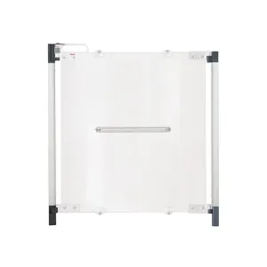 Fred Screw Fit Stairgate - Clear Acrylic Panel/Dark Grey Fittings