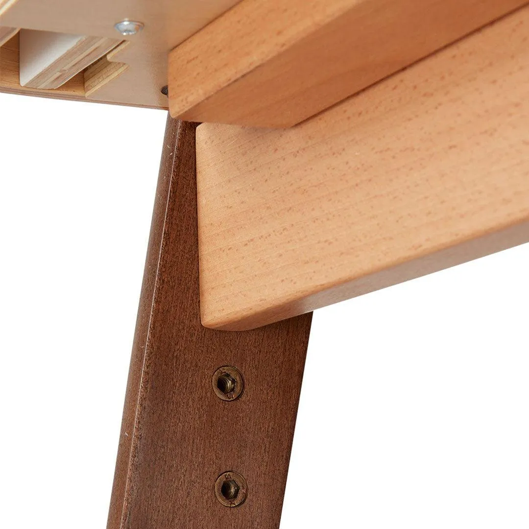 Gaia Baby Hera Cot Bed   Bedside Crib Two Piece Bundle - Natural   Walnut