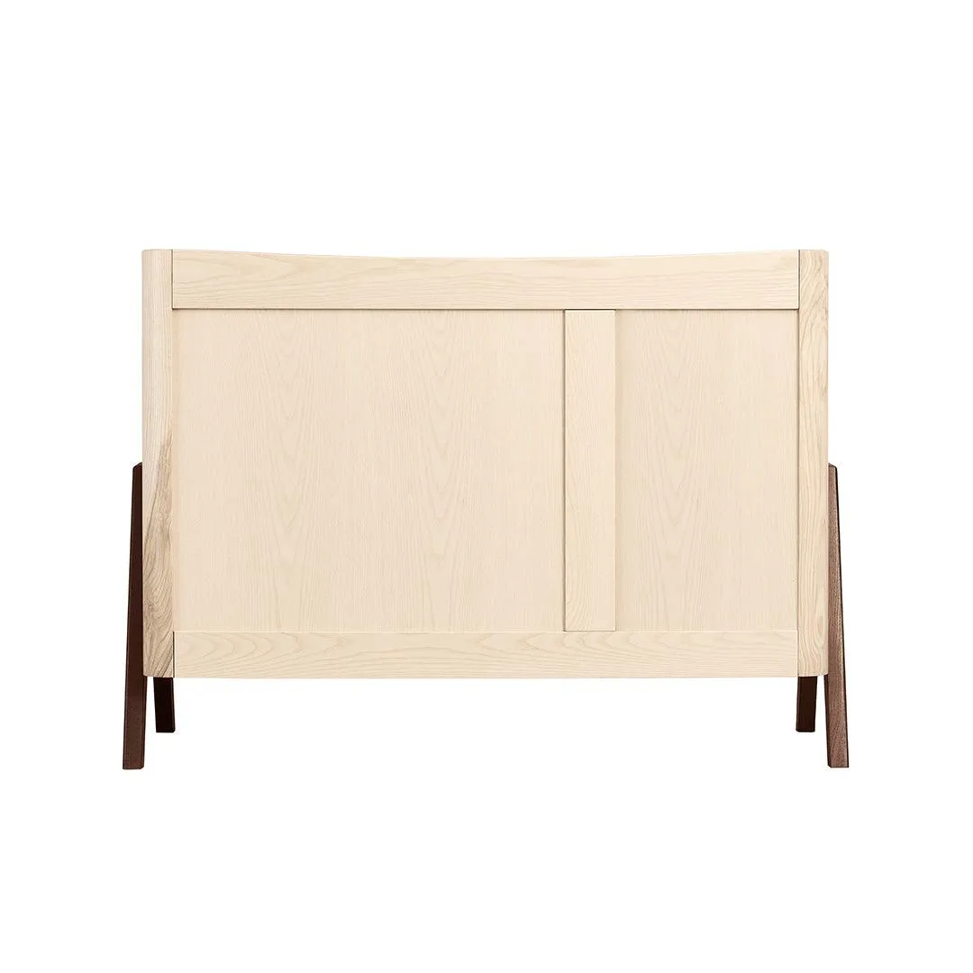 Gaia Baby Hera Cot Bed   Dresser Two Piece Bundle - Natural   Walnut