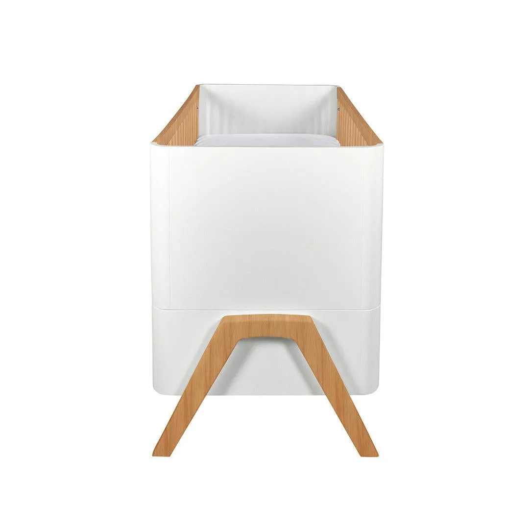 Gaia Baby Hera Cot Bed 'Studio Edit' - White / Oak