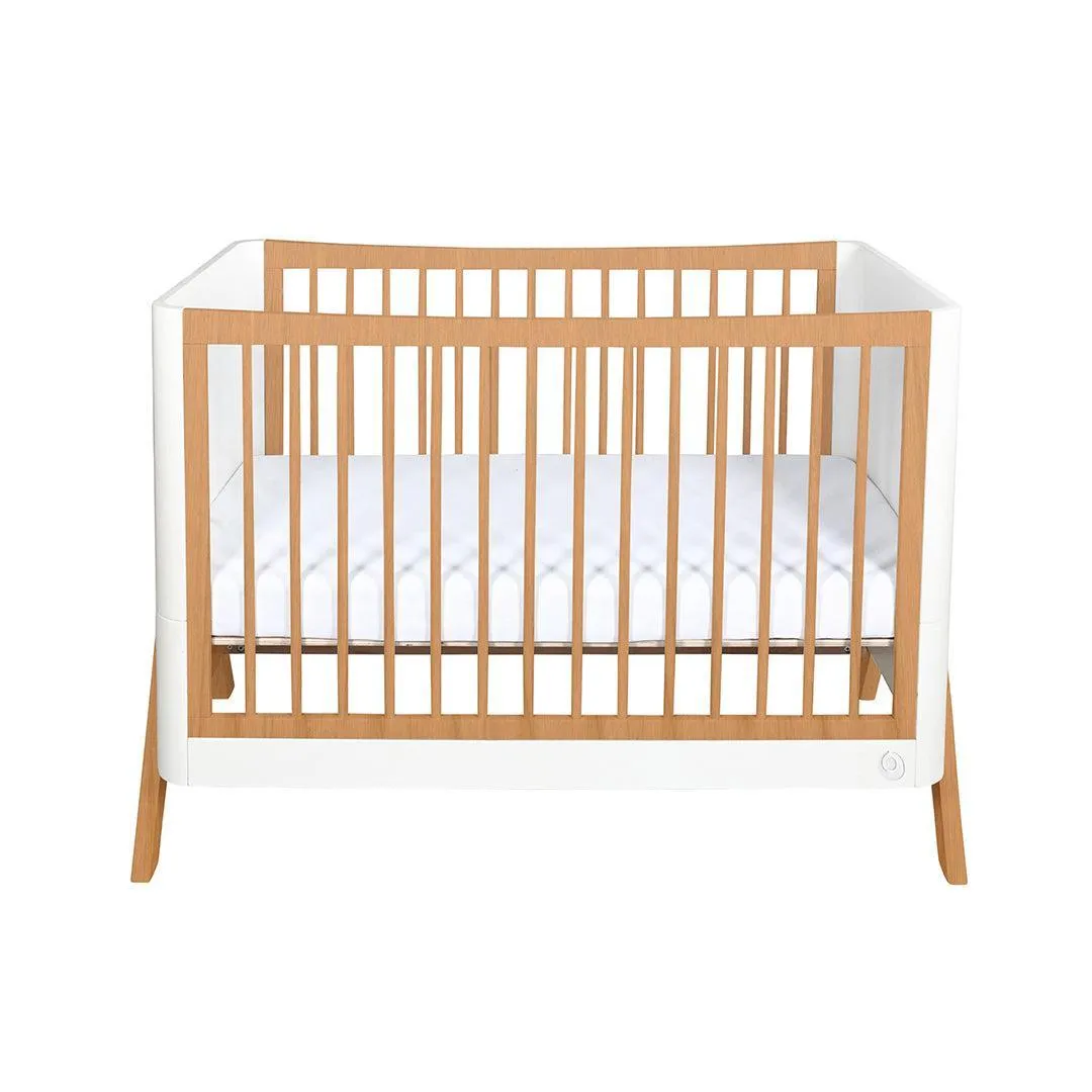 Gaia Baby Hera Cot Bed 'Studio Edit' - White / Oak