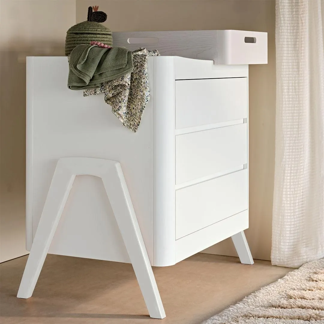 Gaia Baby Hera 'Studio Edit" Two Piece Set (Cot & Dresser) - White