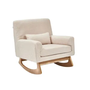 Gaia Baby Serena Rocking/Feeding Chair - Biscuit/Oak