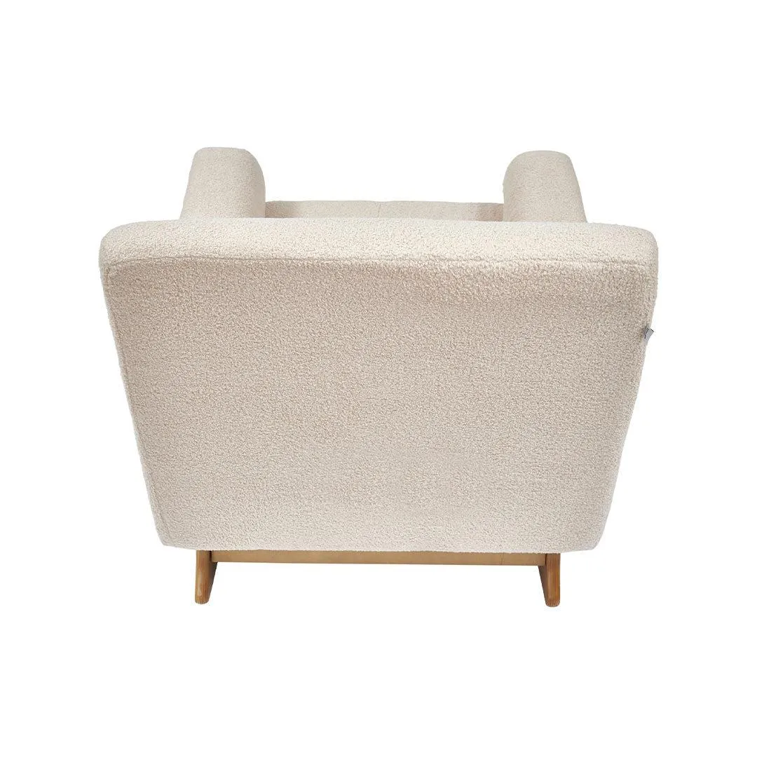 Gaia Baby Serena Rocking/Feeding Chair - Biscuit/Oak