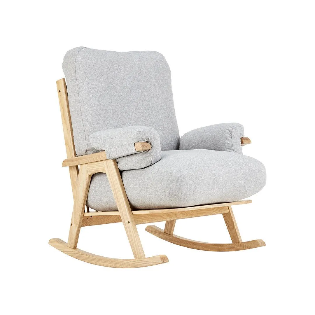 Gaia Hera Rocking Chair - Natural Oak   Dusk
