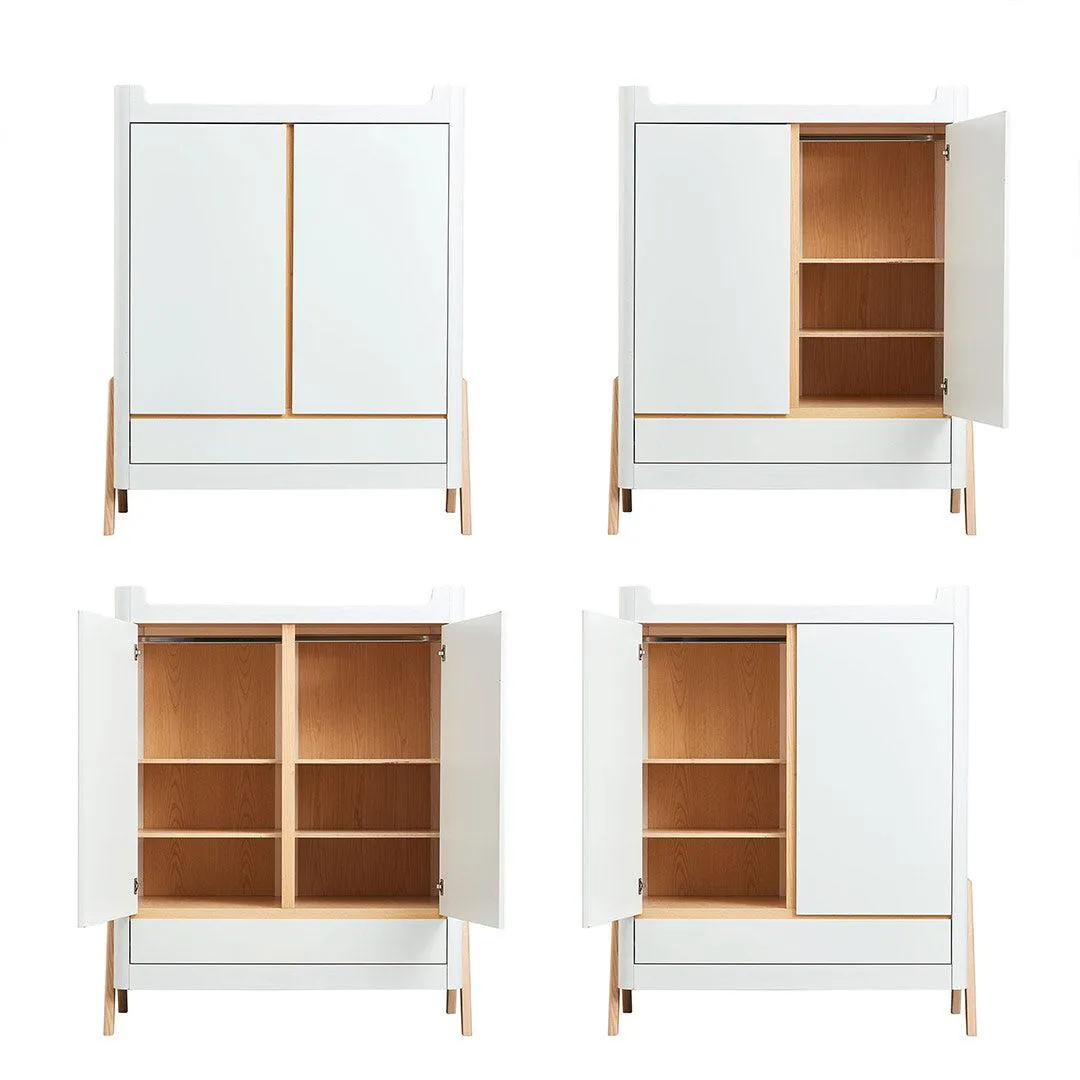 Gaia Hera Wardrobe - Scandi-White   Natural