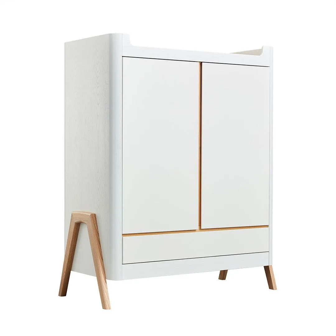 Gaia Hera Wardrobe - Scandi-White   Natural