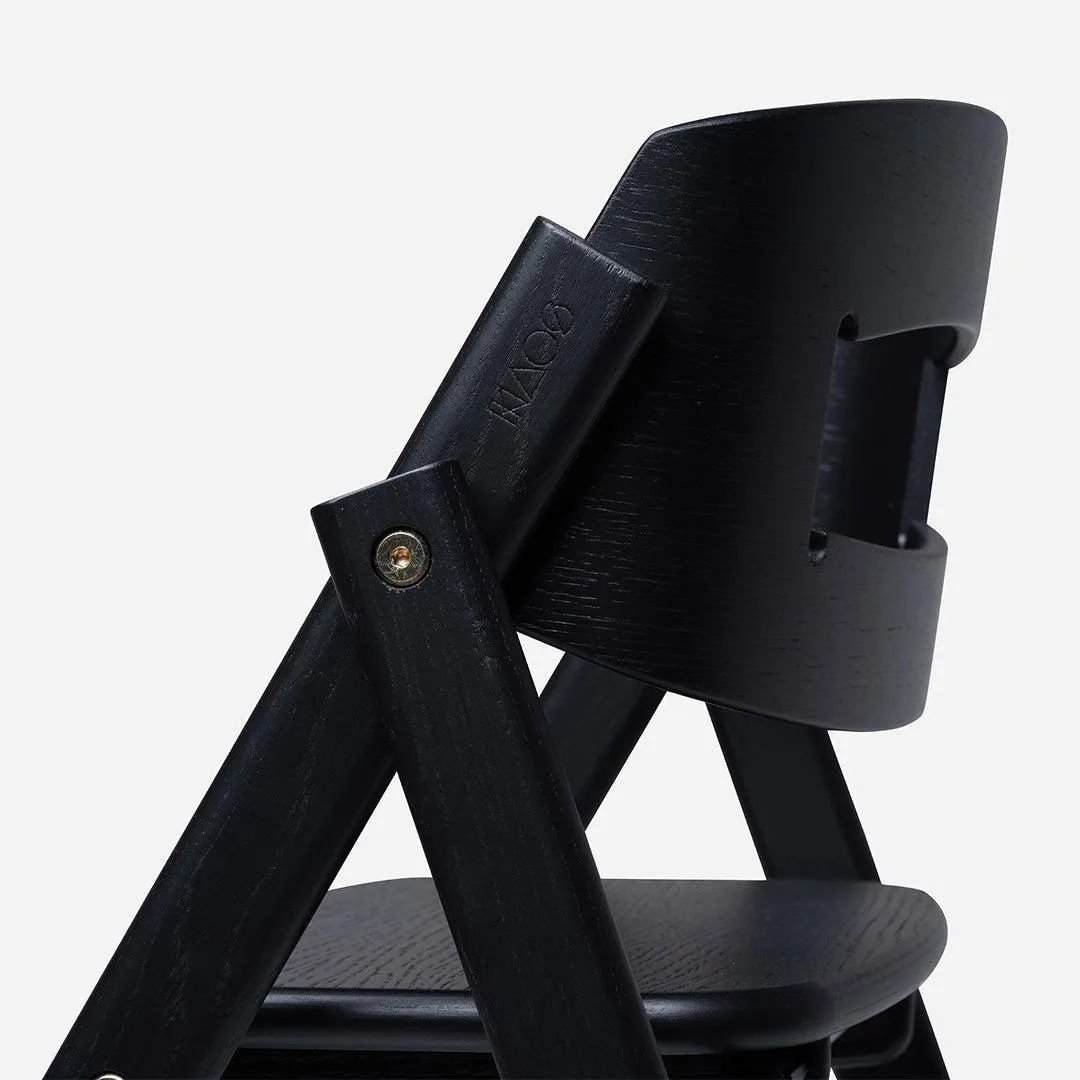 KAOS KLAPP Highchair - Oak - Black