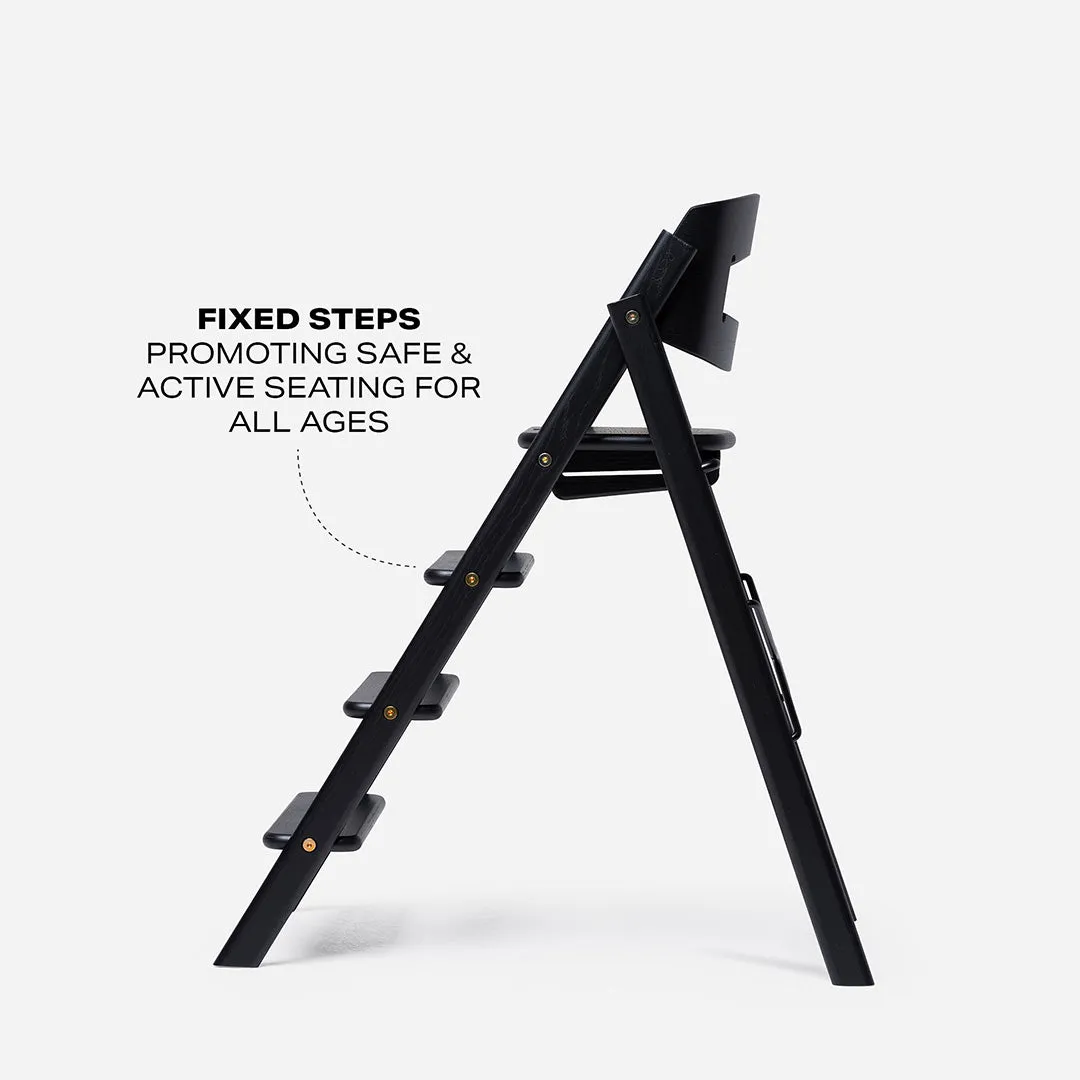 KAOS KLAPP Highchair - Oak - Black
