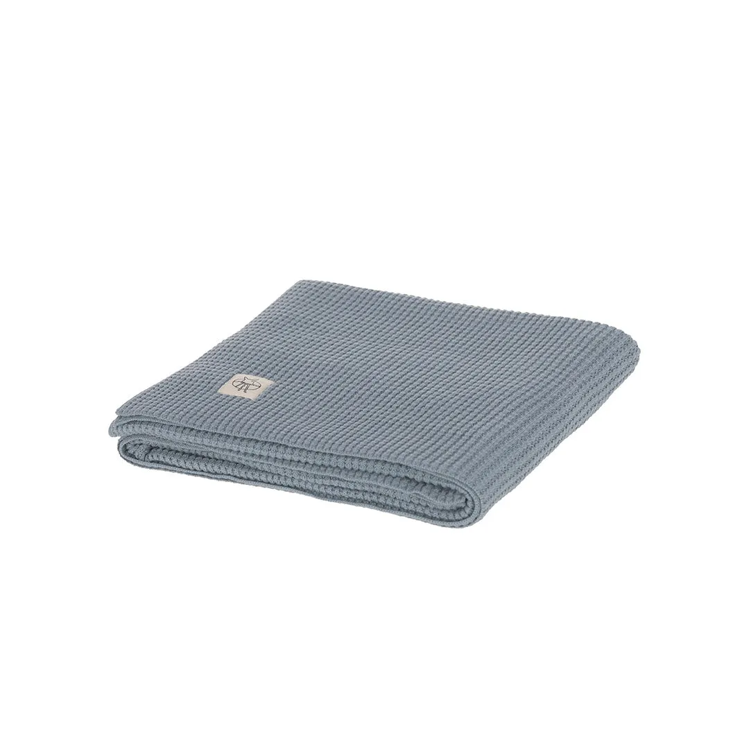 Lassig Knitted Blanket - Nubs - Light Blue