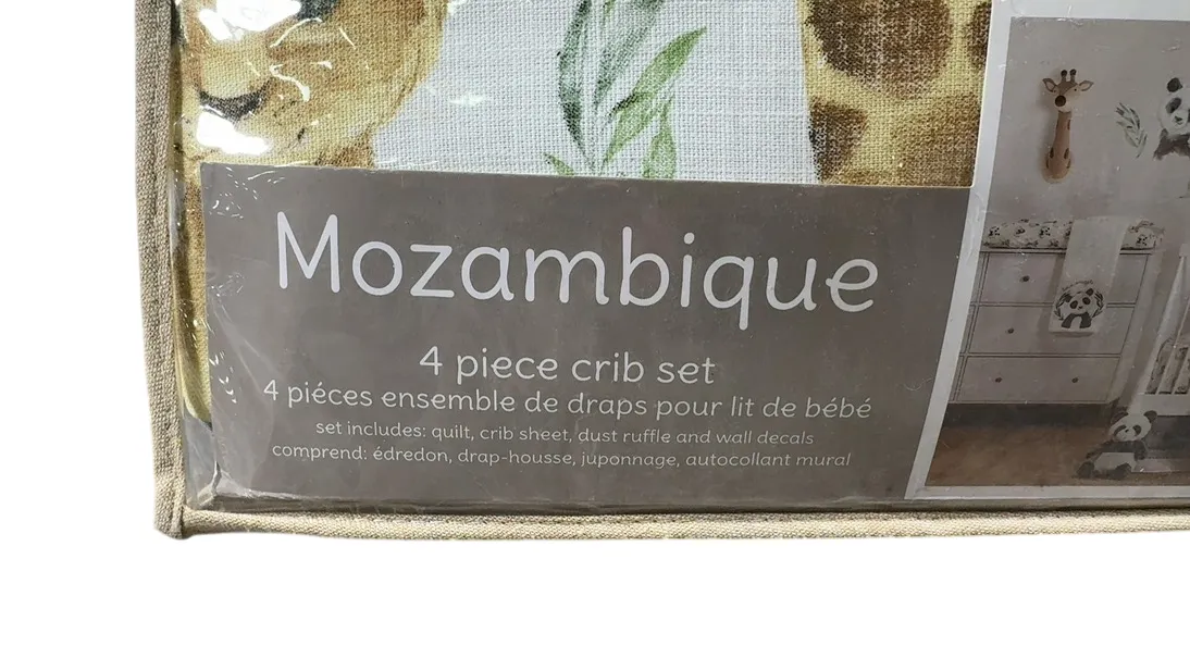 Levtex Baby Four Piece Crib Bedding Set, Mozambique