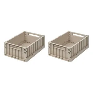 Liewood Weston Storage Boxes - Sandy - Medium - 2 Pack