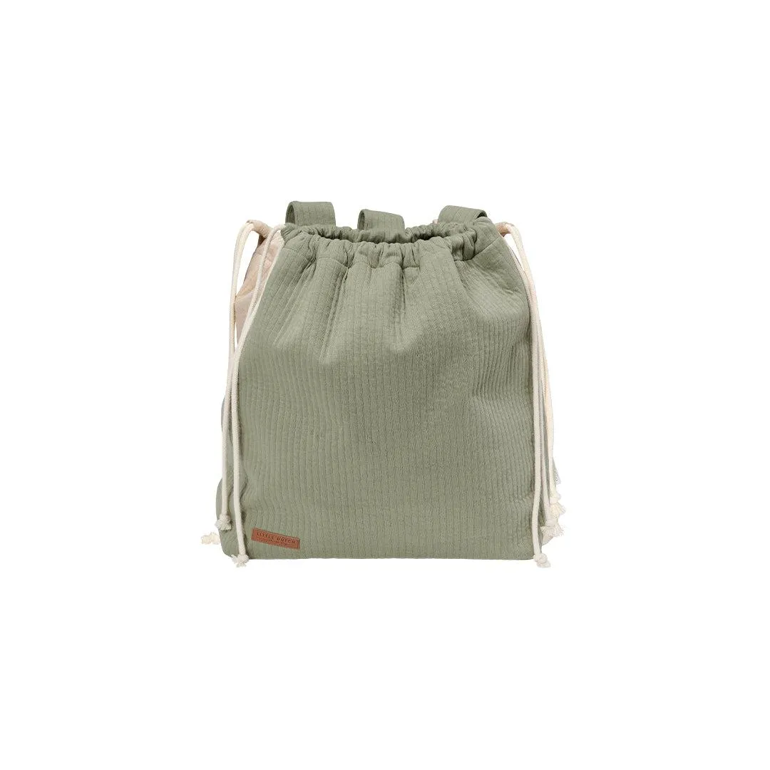 Little Dutch Playpen Toy Bag - Pure Olive